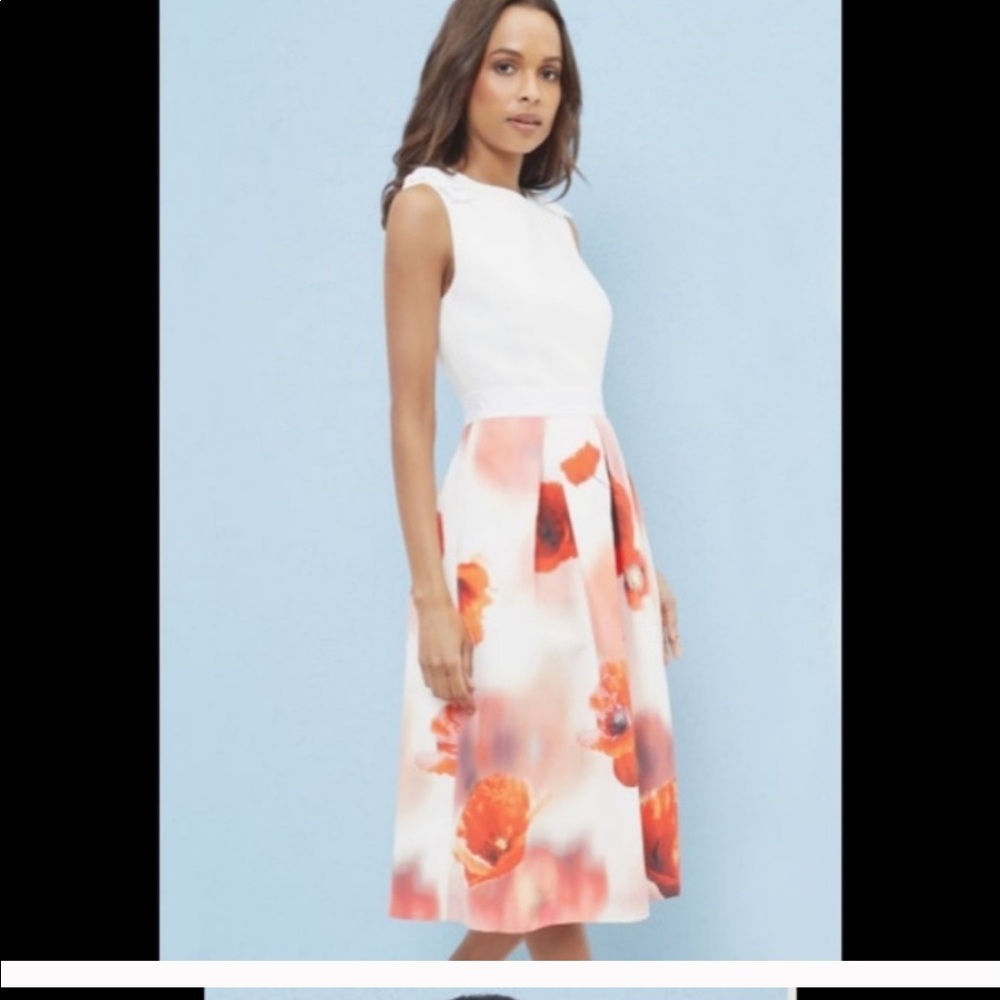 Ted Baker London Dress Playful Poppy white bow